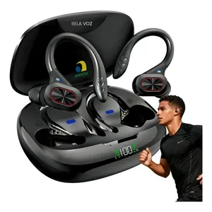 Fone De Ouvido Bela Voz S730 TWS In-Ear Esportivo Sem Fio, com Bluetooth 5.4 e Luz LED