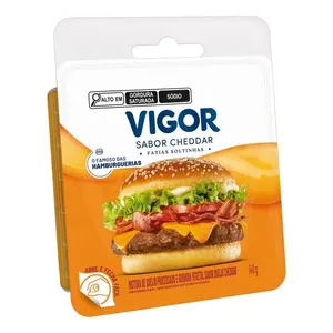 Queijo Vigor Processado Fatiado Cheddar 140g