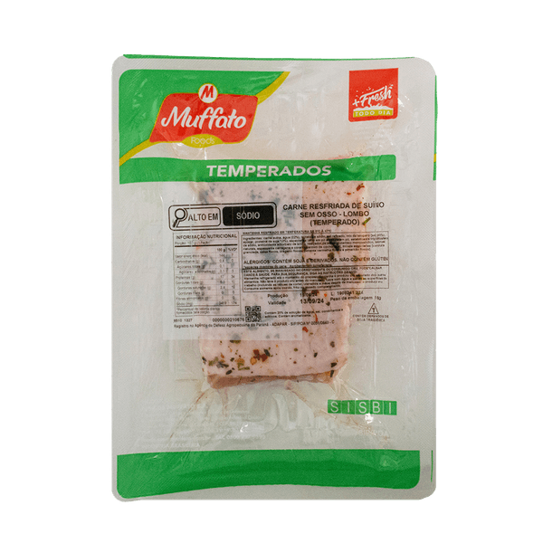 Lombo Temperado Suíno Muffato Foods Kg