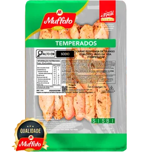 Meio da Asa Muffato Foods Temperada Kg