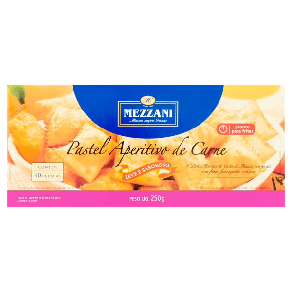 Pastel Mezzani Aperitivo Carne 250g