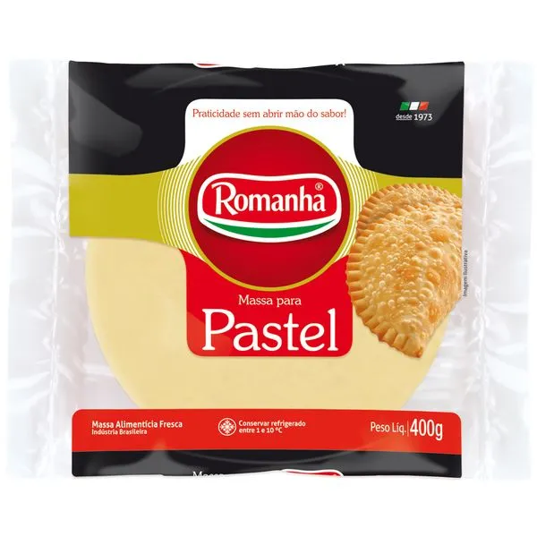 Massa de Pastel Romanha Disco Lanche 400g