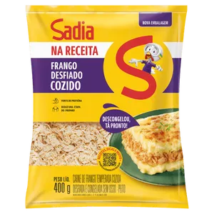 Peito de Frango Cozido Desfiado Sadia Congelado 400g