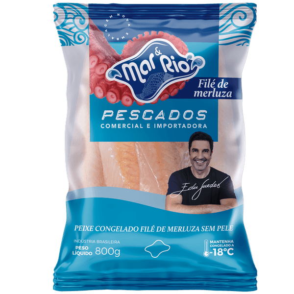 Filé de Merluza Mar e Rio Congelado 800g