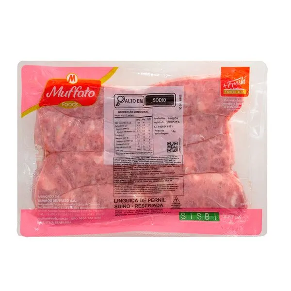Linguiça de Pernil Muffato Foods 800g kg