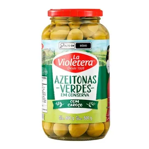 Azeitona Verde La Violetera com Caroço 500g