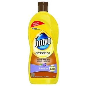Lustra-Móveis Lavanda Bravo Embeleza Squeeze 200ml Lustra Móvel Bravo Brilho Prático Lavanda 200ml