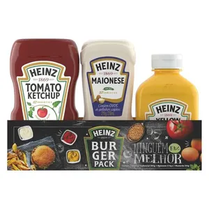 Kit Hamburguer Heinz - Ketchup 397g + Maionese 215g + Mostarda 255g