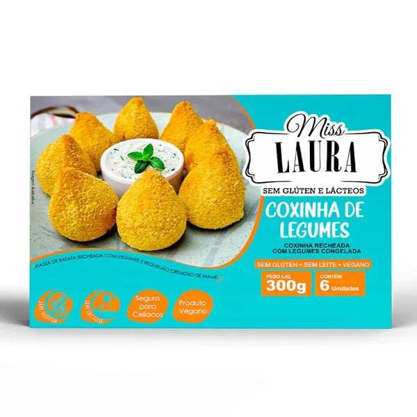 Coxinha Miss Laura de Legumes Sem Glúten 300g