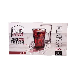 Jogo de Copo Lond Drink Pratic Casa 310 ml