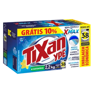 Lava Roupas em Pó Tixan Ypê Primavera 2,2Kg Sabão em Pó Tixan Ypê Primavera 2,2kg
