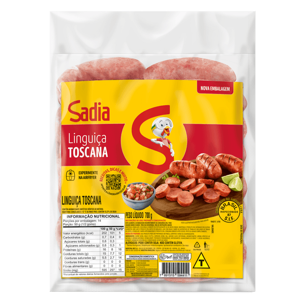 Linguiça Toscana Sadia 700g