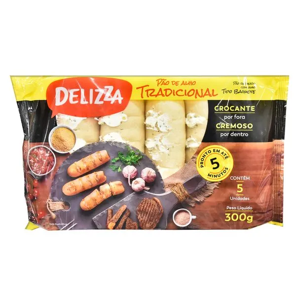 Pão de Alho Delizza Tradicional 300g