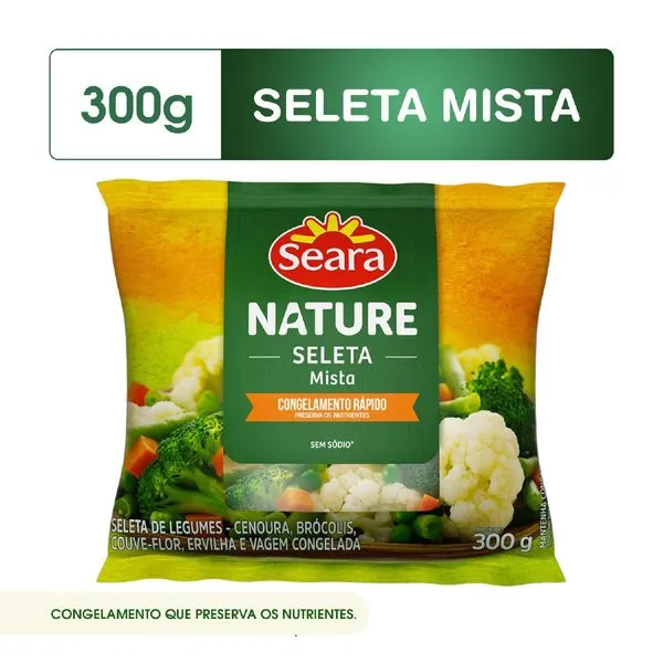 Seleta mista congelada Seara Nature 300g