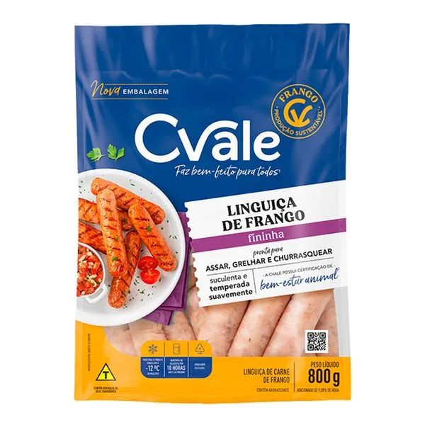 Linguica C Vale Fgo Fininha Cong 800g