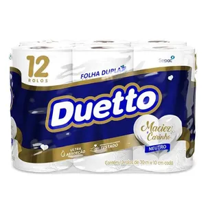 Papel Higiênico Duetto Neutro Folha Dupla 30m 12un