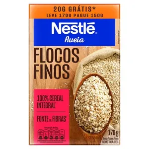 Aveia Nestlé em Flocos Finos Leve 170g Pague 150g