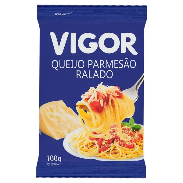 Queijo Parmesão Ralado Vigor Pacote 100g
