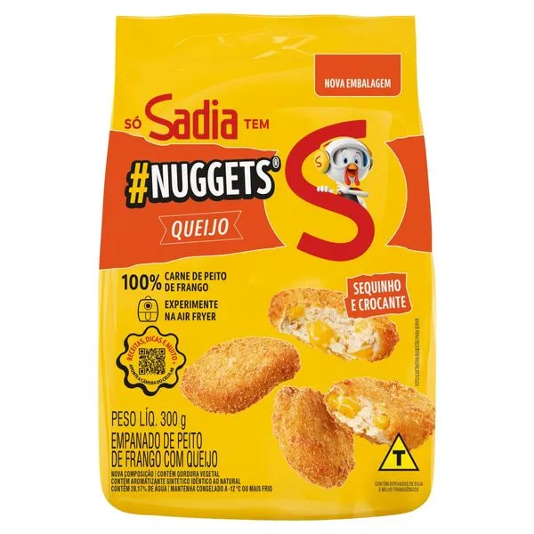 Empanado de Frango Sadia Nuggets com Queijo 300g