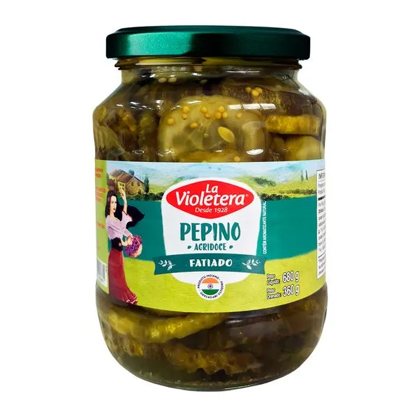 Pepino Fatiado Agridoce La Violetera 360g