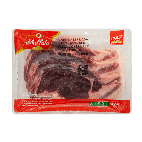 Contra Filé Bovino Muffato Foods Bife kg