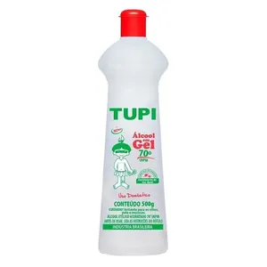 Alcool Gel Tupi 70 Inpm 500g Álcool em Gel Tupi 70° INPM 500g