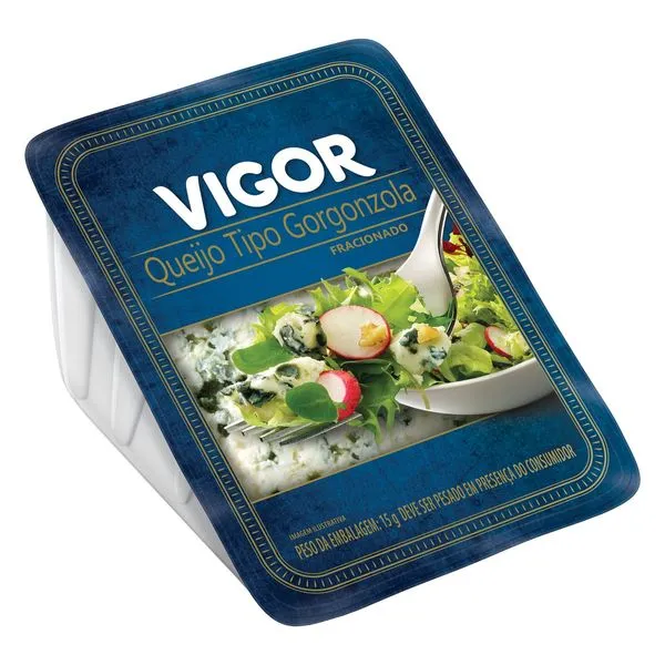 Queijo Gorgonzola Fracionado Vigor 100g Queijo Gorgonzola Vigor Fracionado 100g