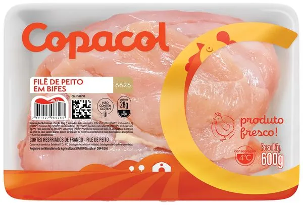 Filé de Peito em Bifes Copacol 600g