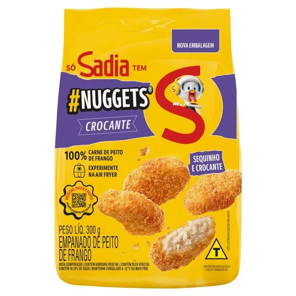 Empanado de Frango Sadia Nuggets Crocante 300g