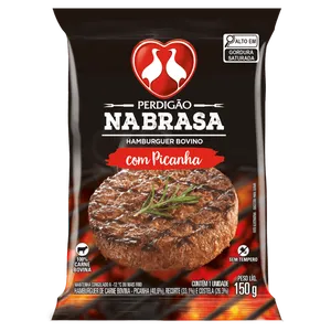 Hambúrguer de Carne Bovina Picanha Perdigão na Brasa Pacote 150g