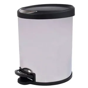 Lixeira Pratic Casa Redonda Inox 5l Un