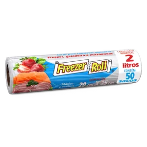 Saco Plástico Freezer Roll 2L C/50 1Un