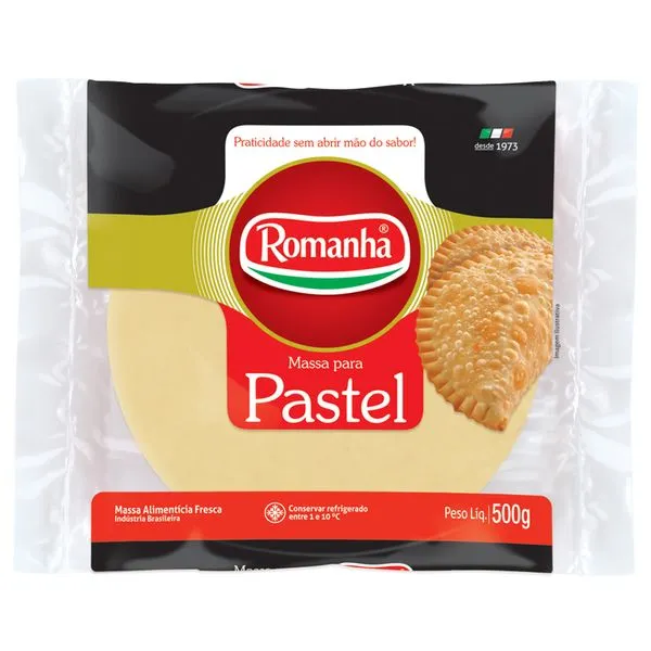 Massa de Pastel Romanha Disco Grande 500g