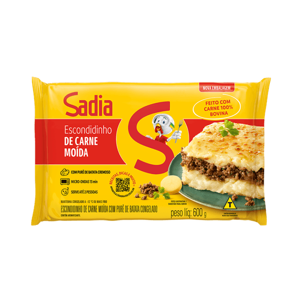 Escondidinho de carne moída e purê de batata 600g Sadia