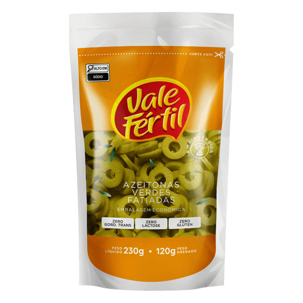 Azeitona Verde Vale Fértil Fatiada 120g