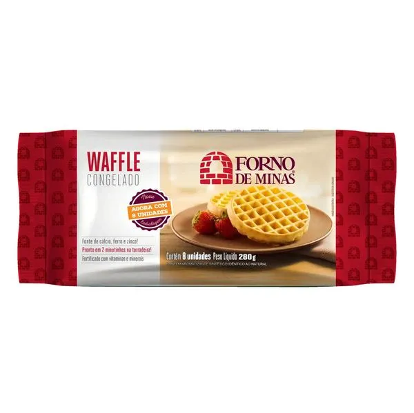 Waffle Forno de Minas Congelado 280g