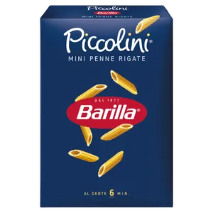 Macarrão de Sêmola de Trigo Duro Mini Penne Rigate Barilla Piccolini Caixa 500g