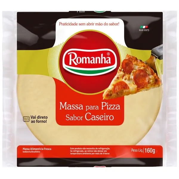 Massa de Pizza Romanha Caseira 160g