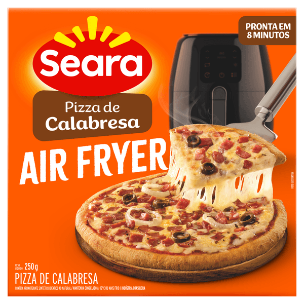 Pizza Calabresa Seara Air Fryer Caixa 250g