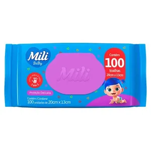 Toalhinhas Umedecidas Mili Baby com 100un