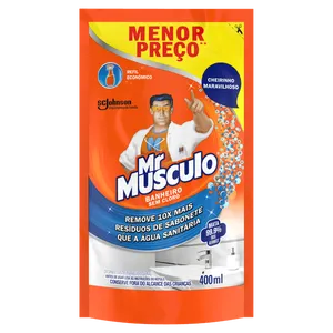 Desinfetante Banheiro Mr. Músculo Sachê 400ml Refil Econômico Desinfetante Banheiro Mr Músculo Sachê 400ml Refil Econômico