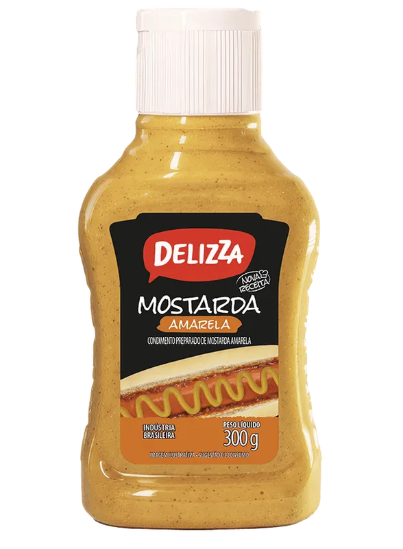 Mostarda Delizza Top down 180g