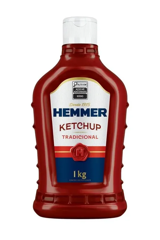Ketchup Hemmer Tradicional Squeeze 1kg Ketchup Hemmer Tradicional 1kg