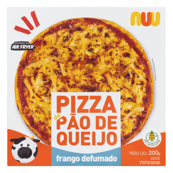 Pizza de Pão de Queijo Nuu Brotinho Frango Defumado 200g