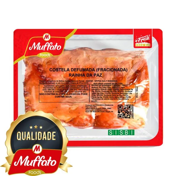 Costela Muffato Foods Defumada Rainha Paz Kg
