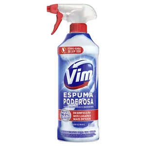 Desinfetante Uso Geral Original Vim Espuma Poderosa Frasco 450ml Borrifador