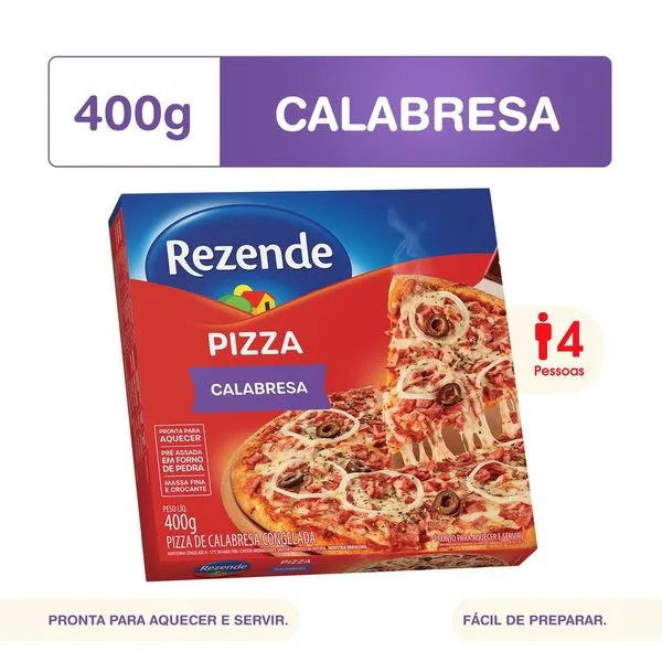 Pizza Rezende Calabresa 400g