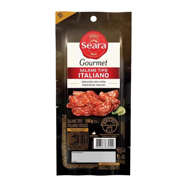 Salame Seara Italiano Fatiado Kg