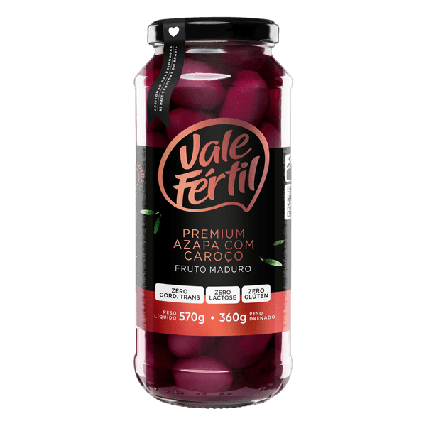 Azeitonas Pretas Vale Fértil Premium Azapa 360ml