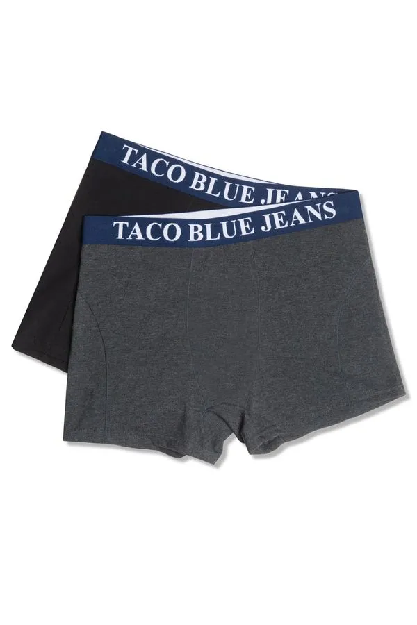 Kit De Cueca Boxer Preto/Grafite PRETO/GRAFITE/P